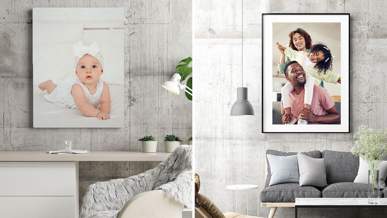 canvas and poster print comparison