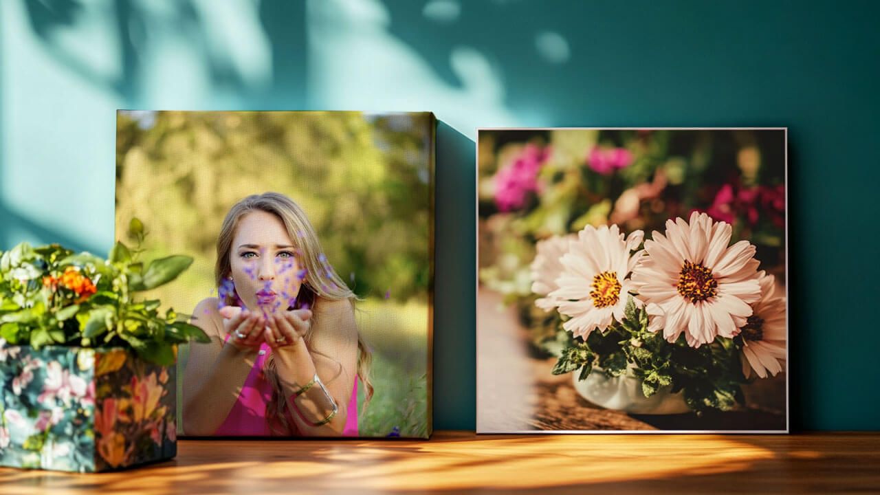 close-up canvas and poster prints