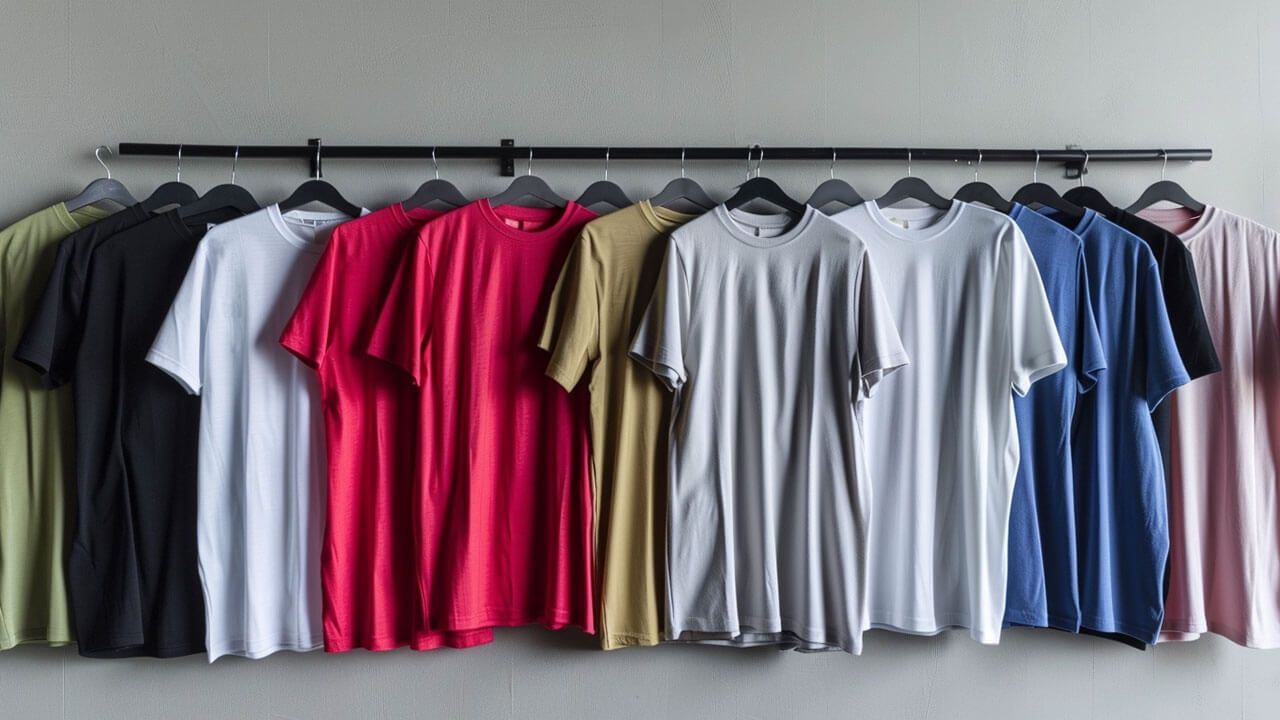 Assorted blank t-shirts