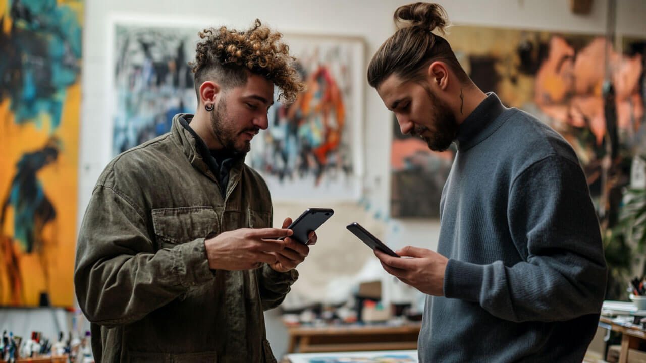 Artists collaborating on Instagram