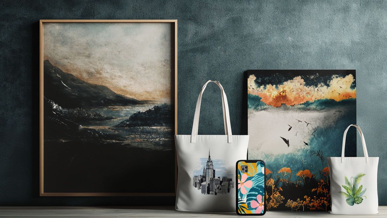 Print-on-demand art products