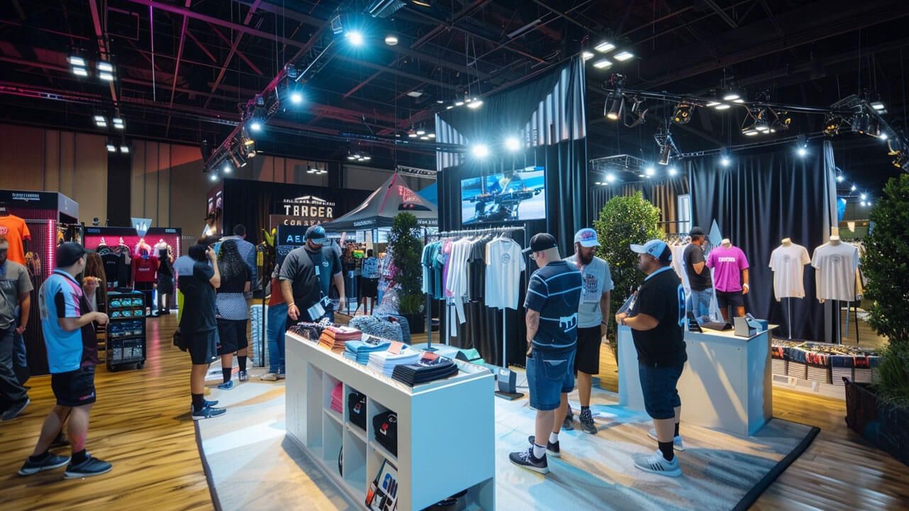 Thriving merchandise booth