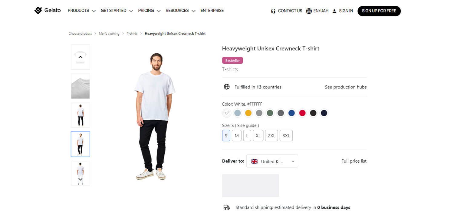 heavyweight unisex crewneck t-shirt