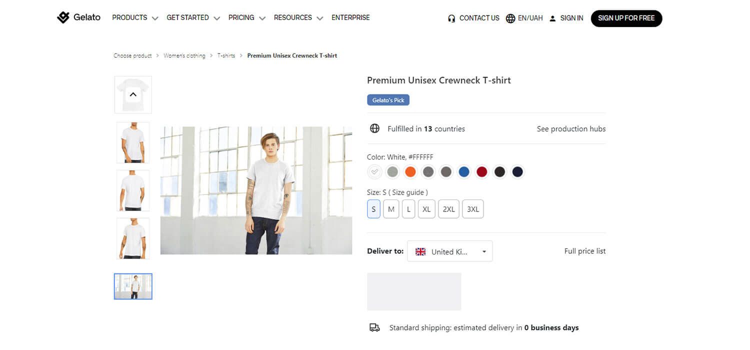 premium unisex crewneck t-shirt