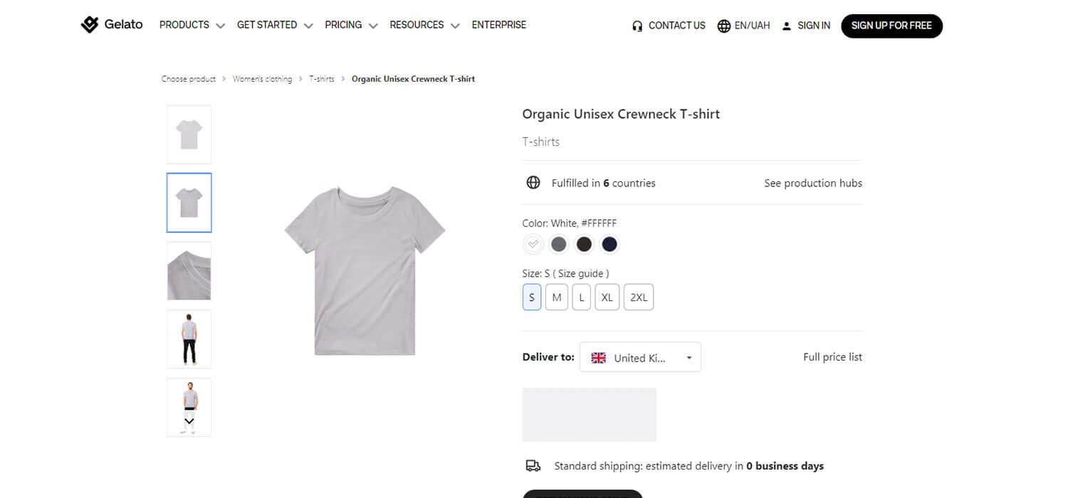 organic unisex crewneck t-shirt