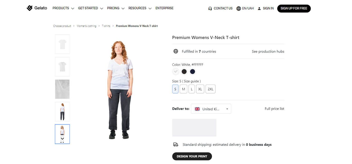 premium women v-neck t-shirt