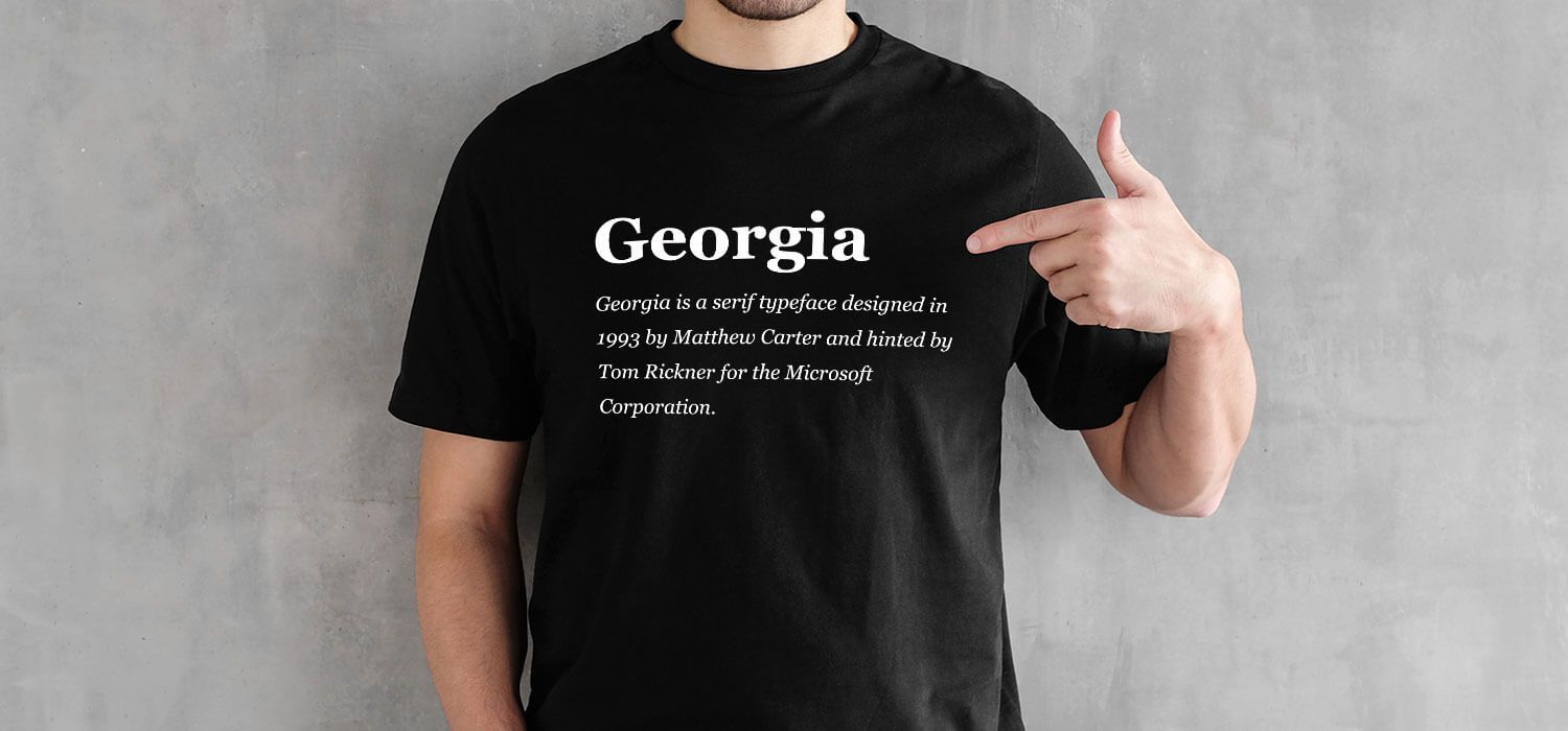 georgia font