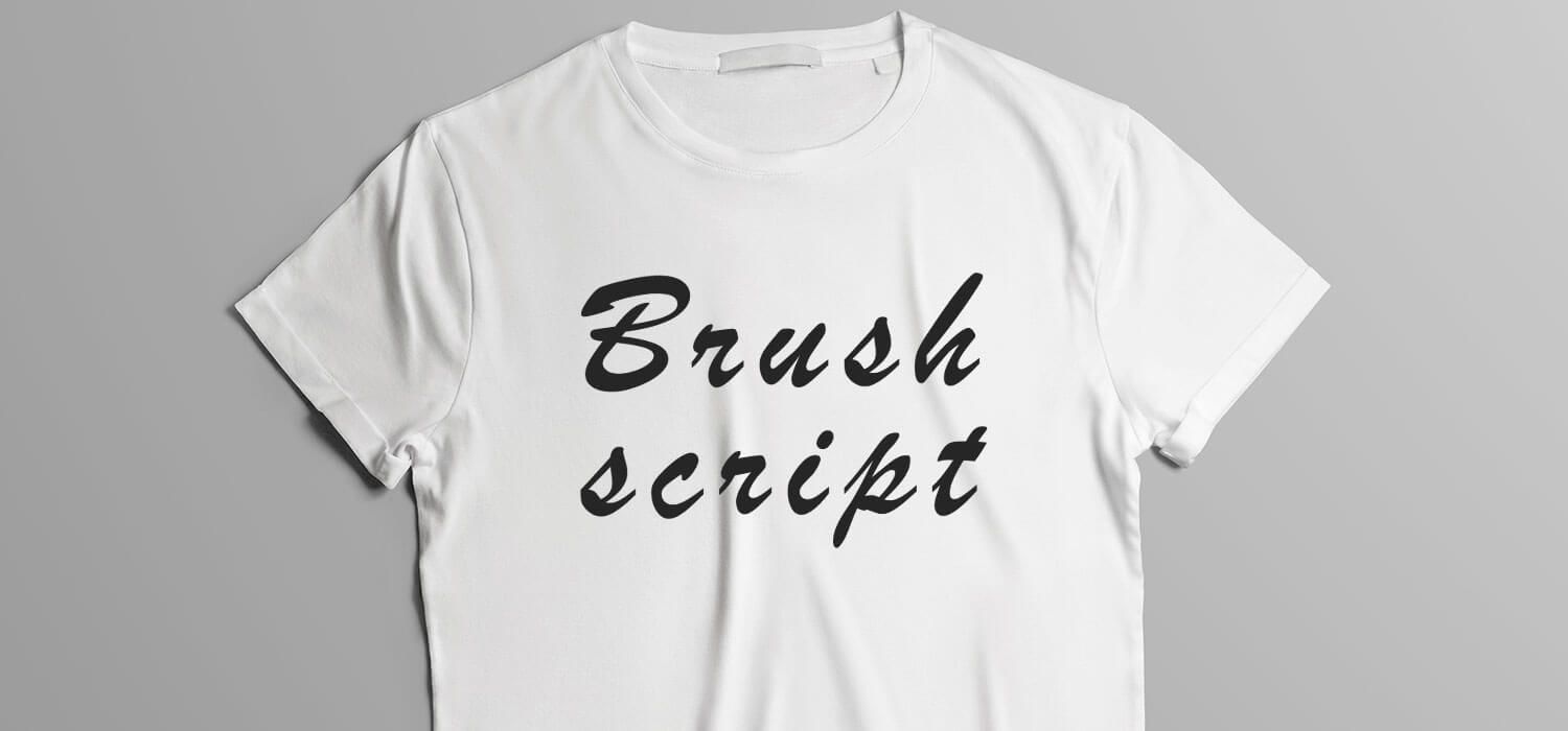 brush script font