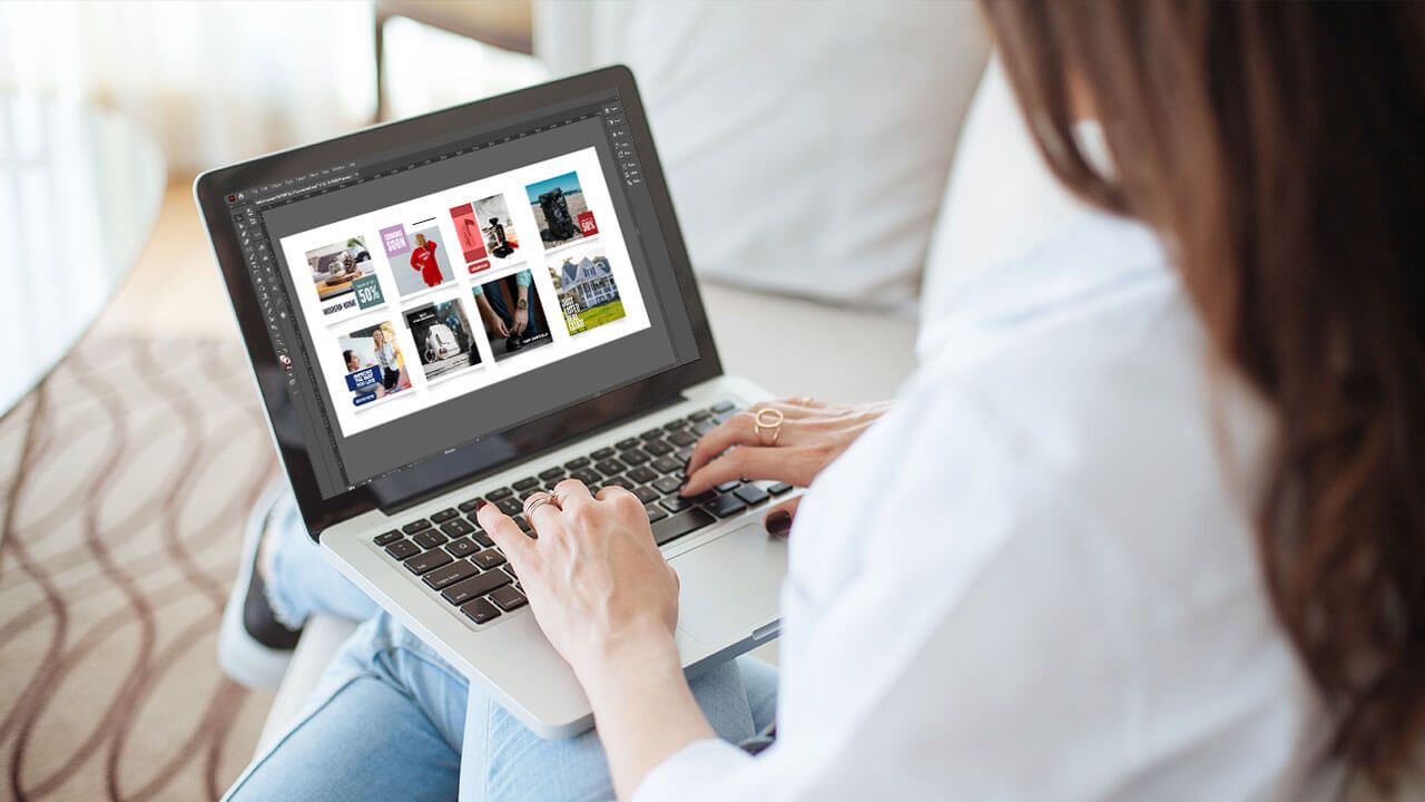 Social media post ideas display