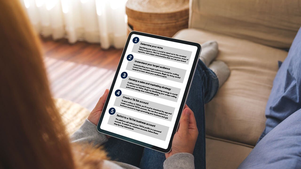 TikTok step-by-step sales guide