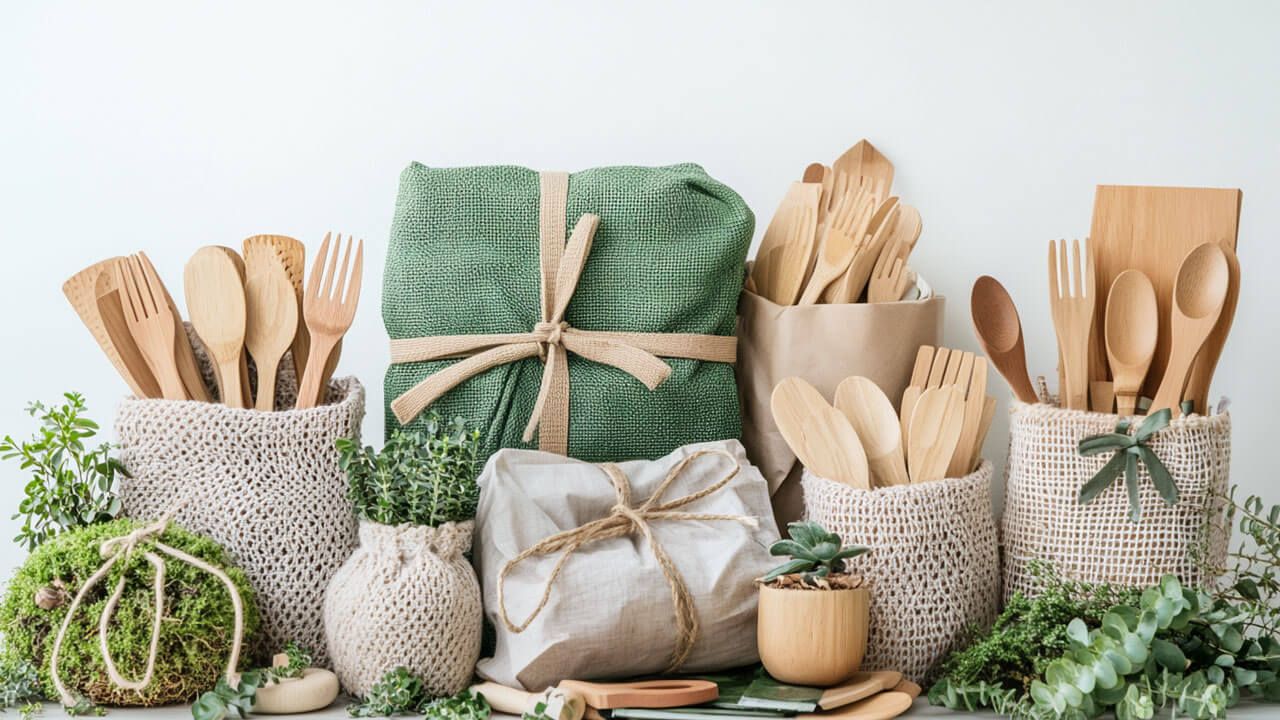 Sustainable gift ideas concept