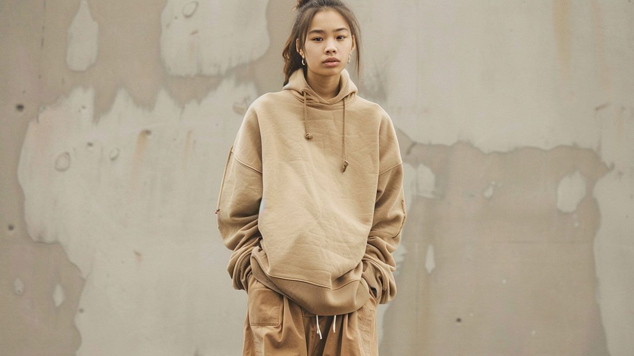Oversized fashion outfit