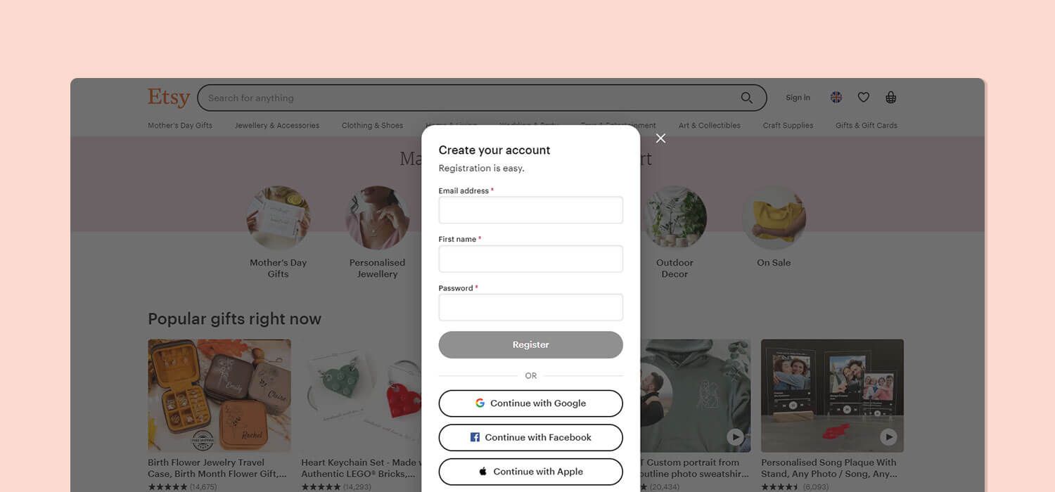 set up etsy store