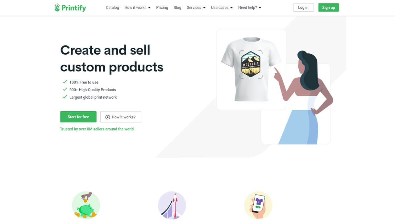 Printify homepage