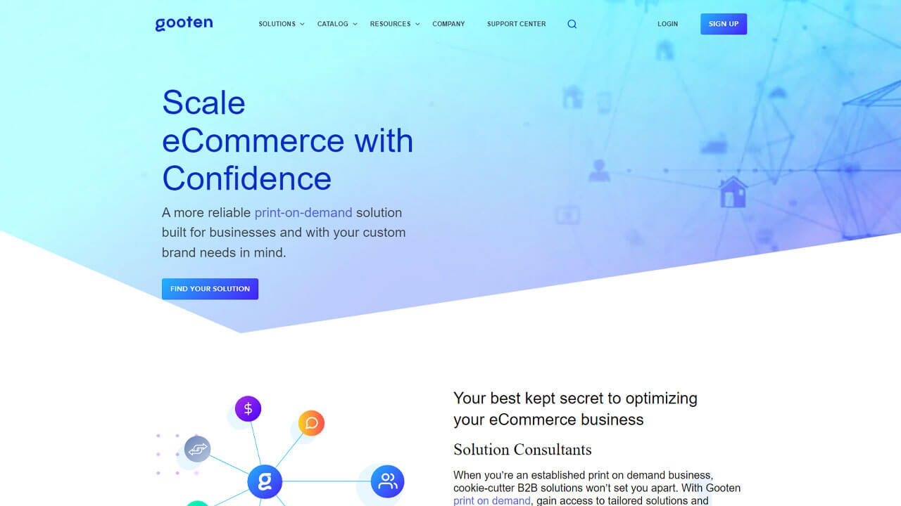 Gooten homepage
