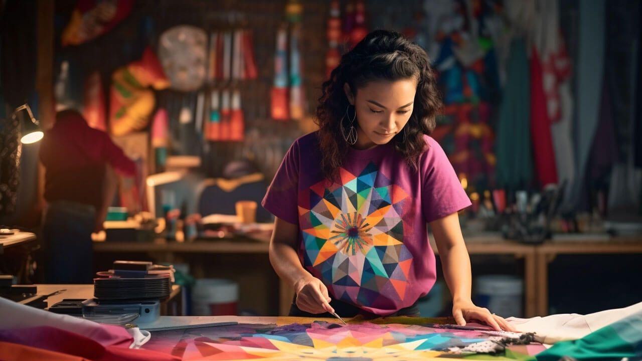 Crafting rainbow pride shirts