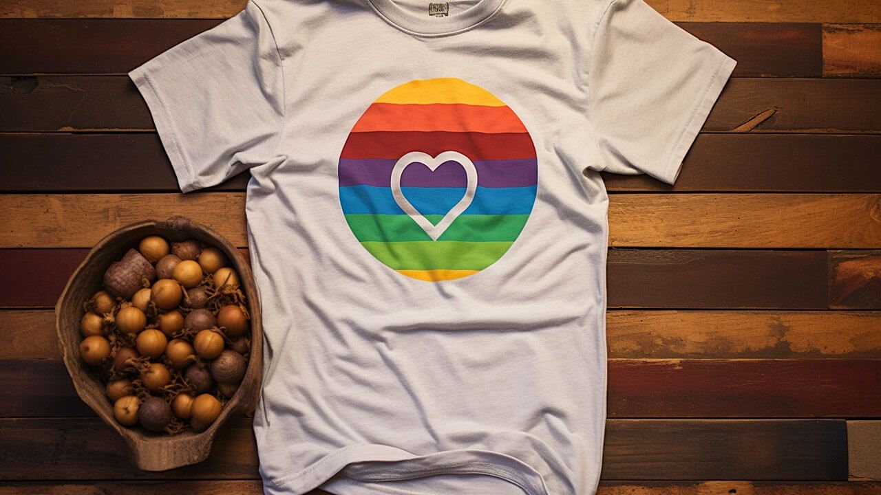Tie-dye Pride shirt making