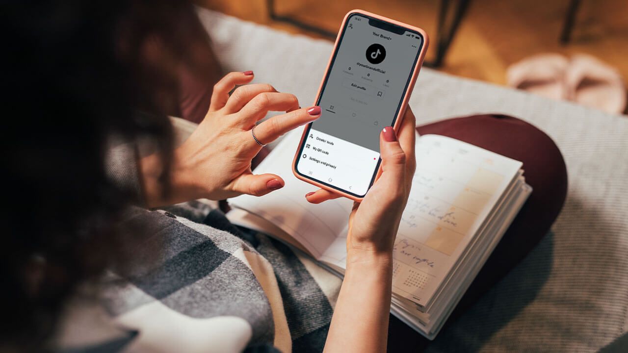 Setting up TikTok account