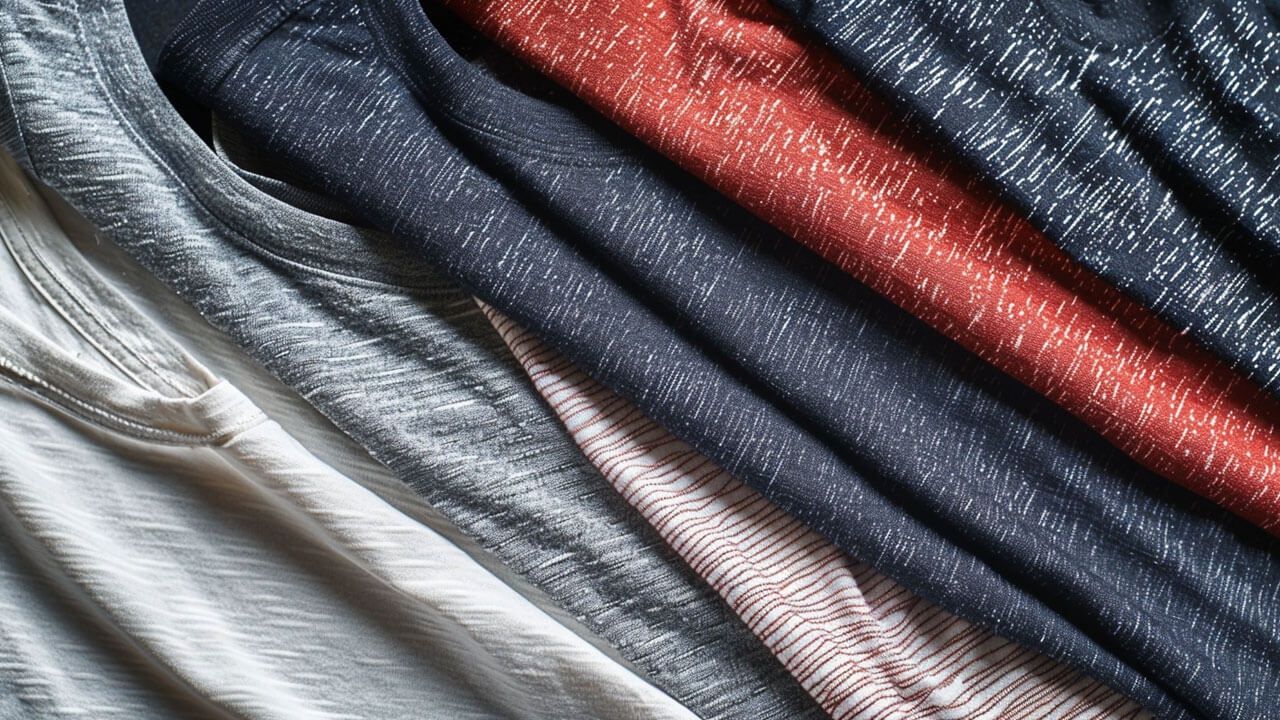T-shirt fabric close-up