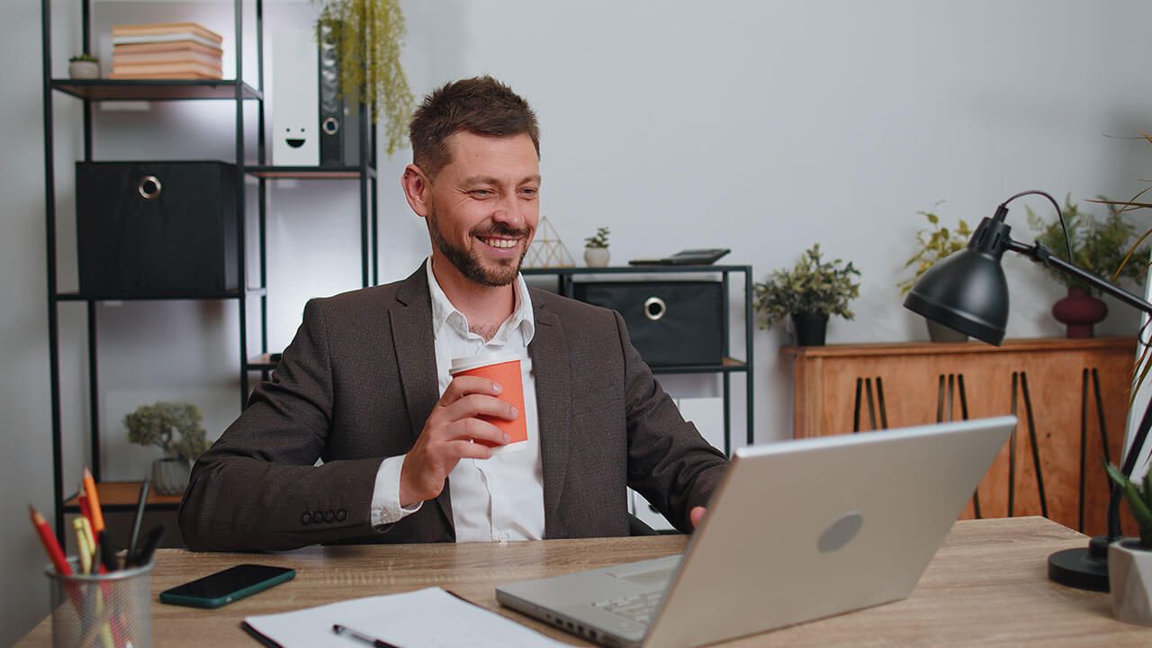 entrepreneur working independently