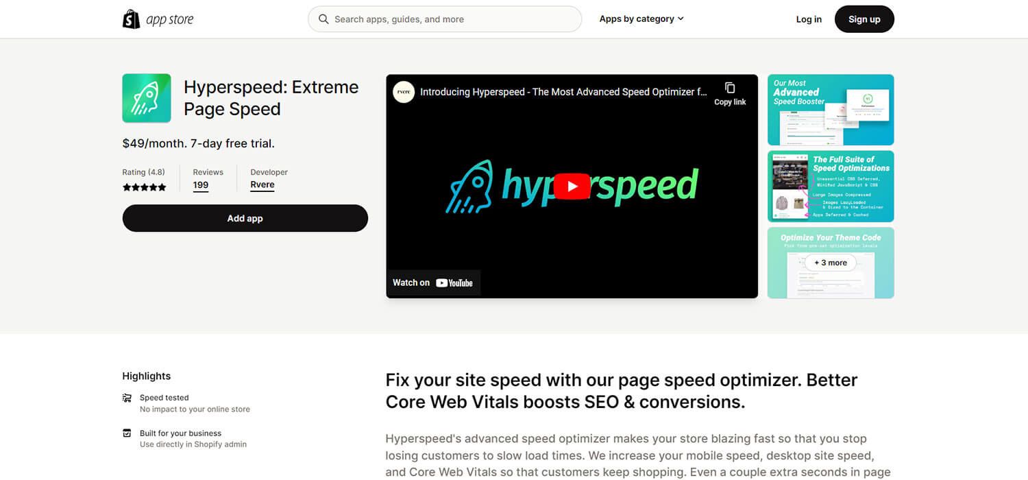 Page speed