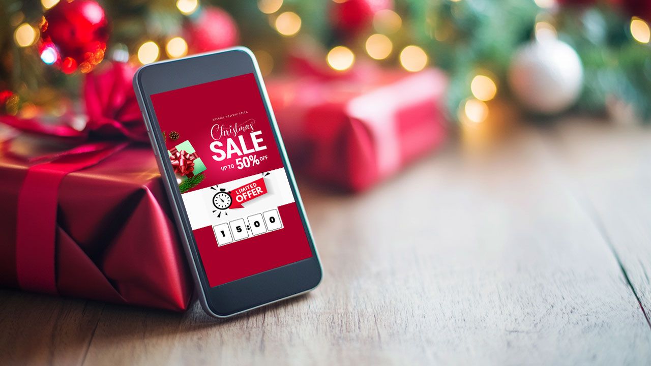 Last-minute holiday shoppers email