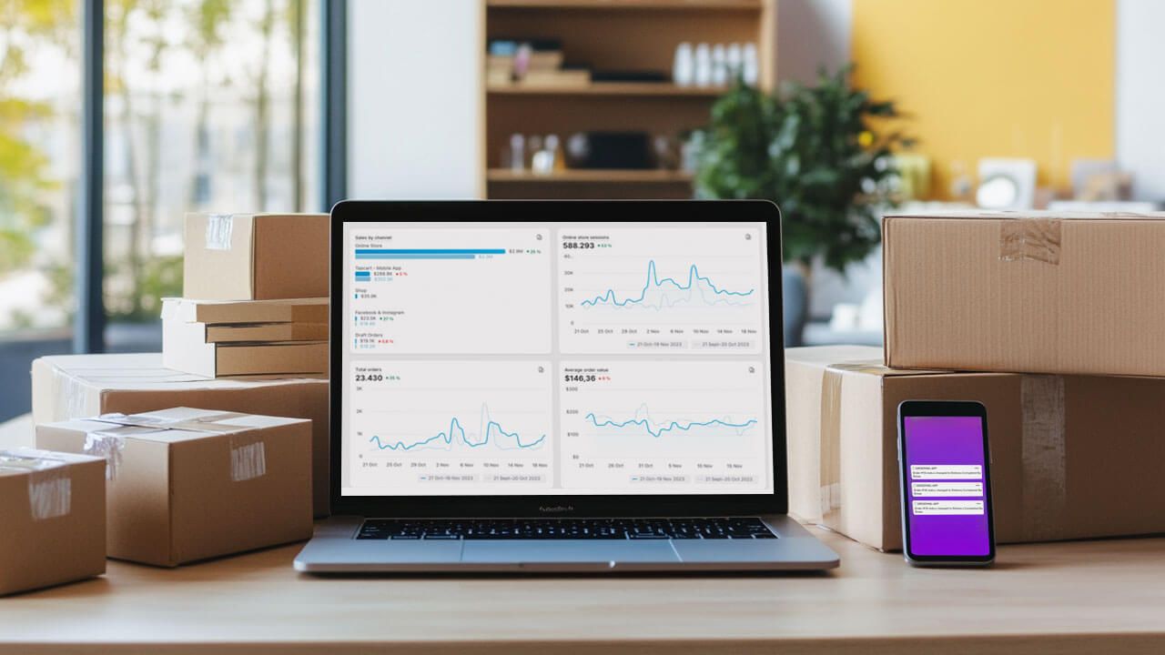 Shopify dropshipping dashboard and products