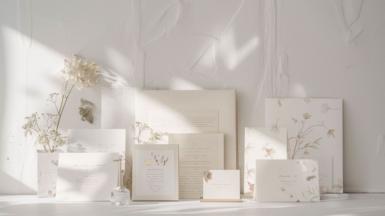 Elegant stationery collection
