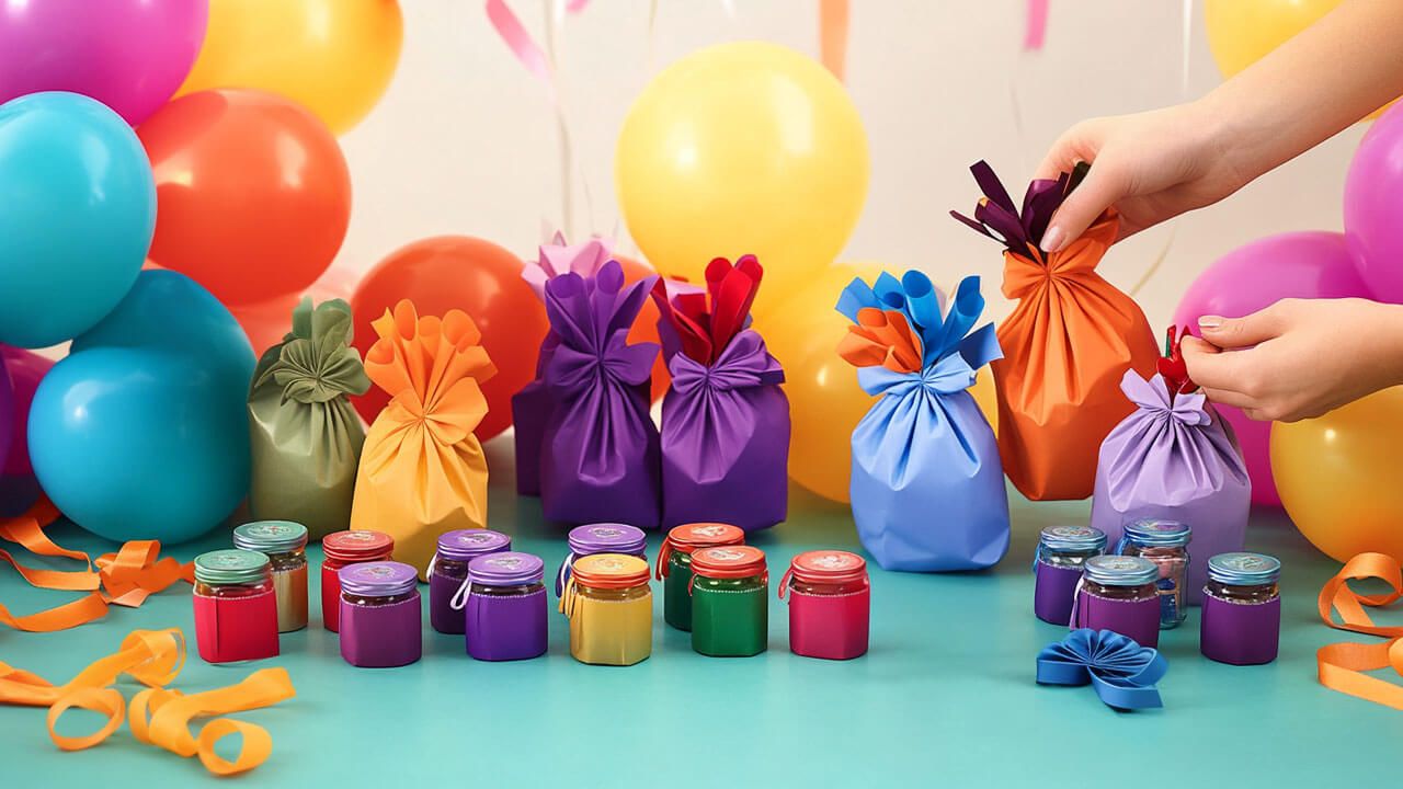 person arranging party favors