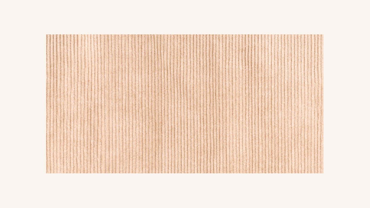 Corduroy fabric close-up