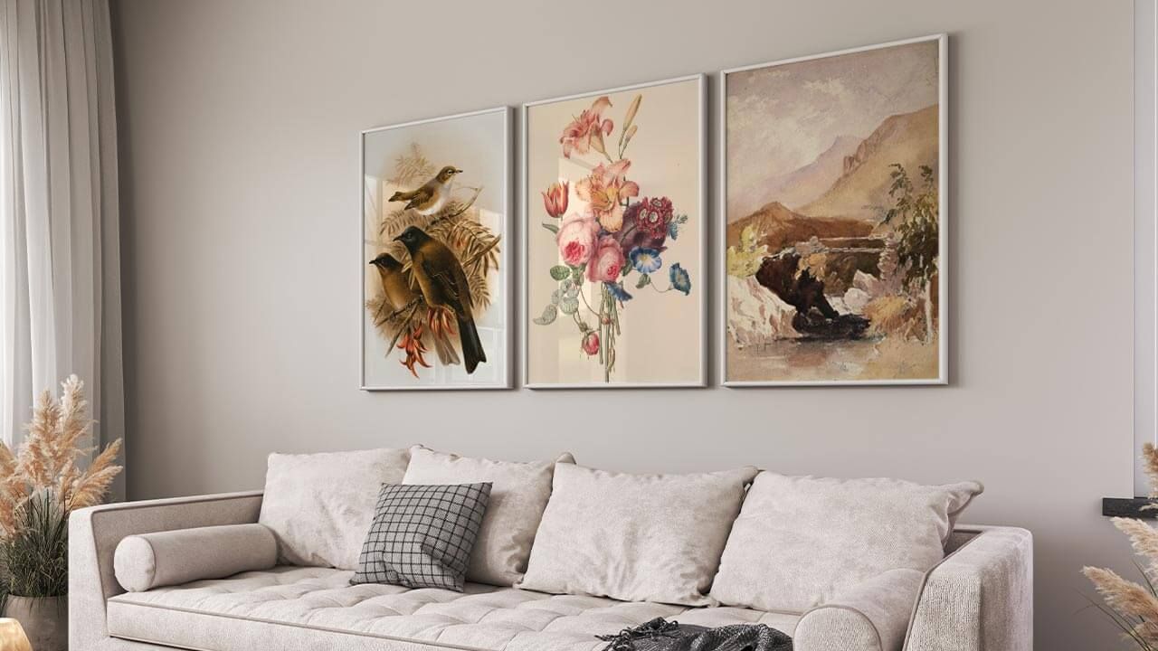 Elegant wall art display