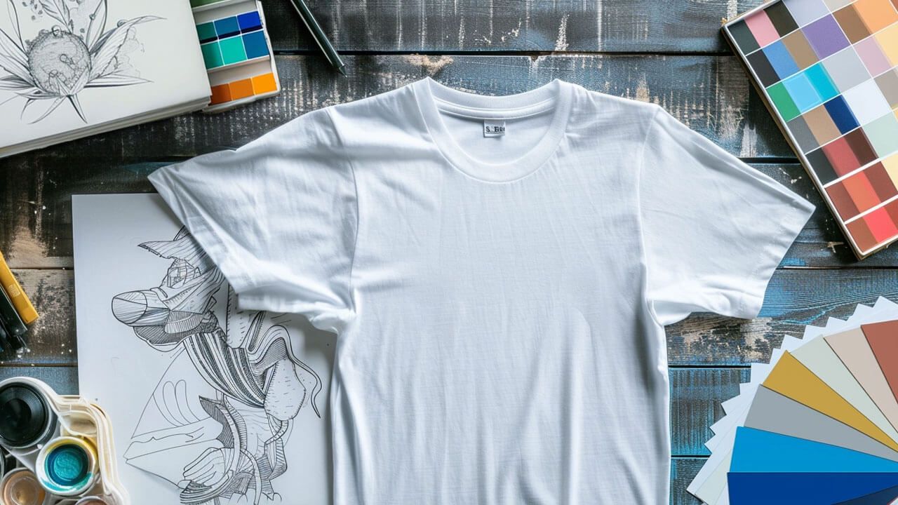 Creative t-shirt design setup