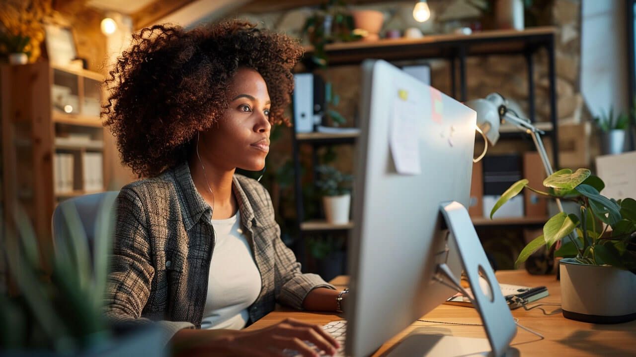 Small business owner online