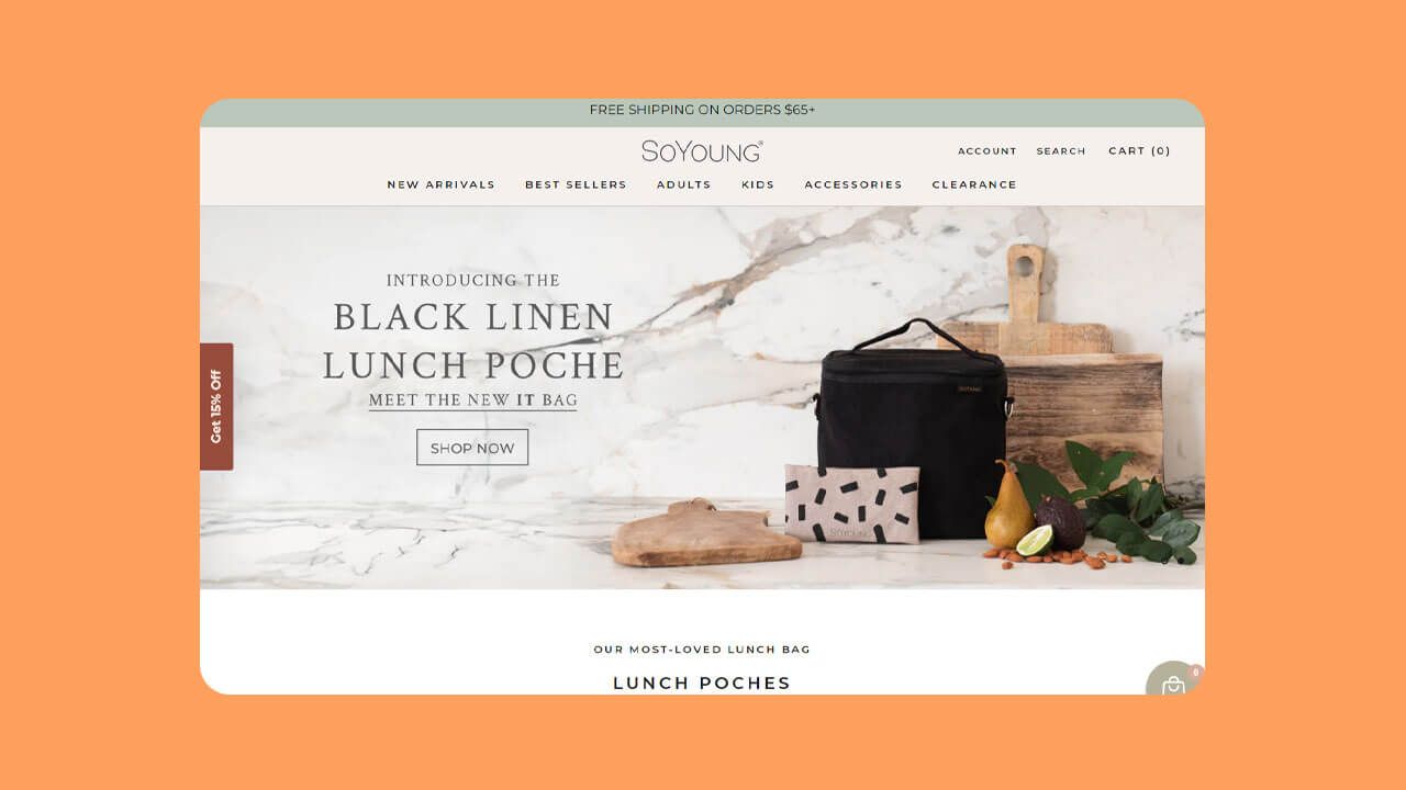 Screenshot of the SoYoung website