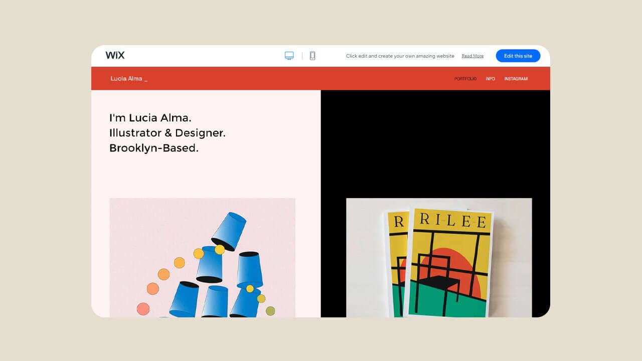 Screenshot of the illustrator template