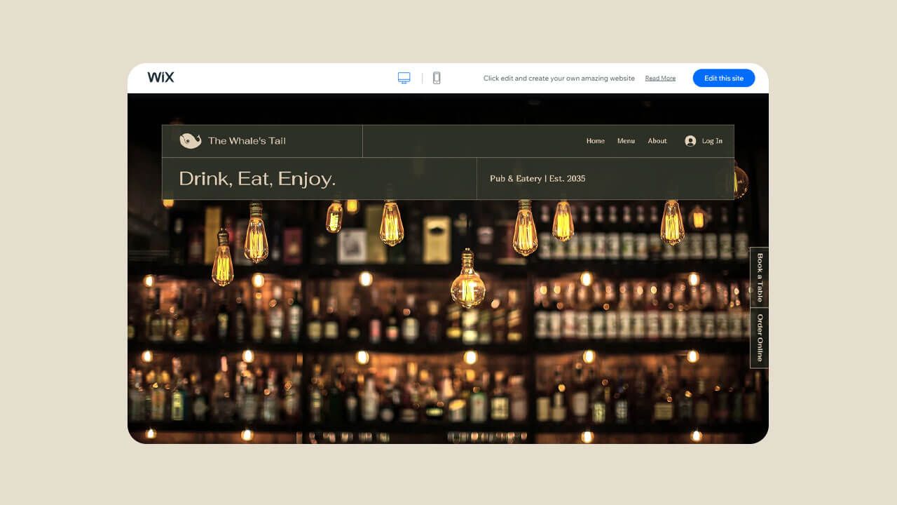 Screenshot of the real estate consultant template
