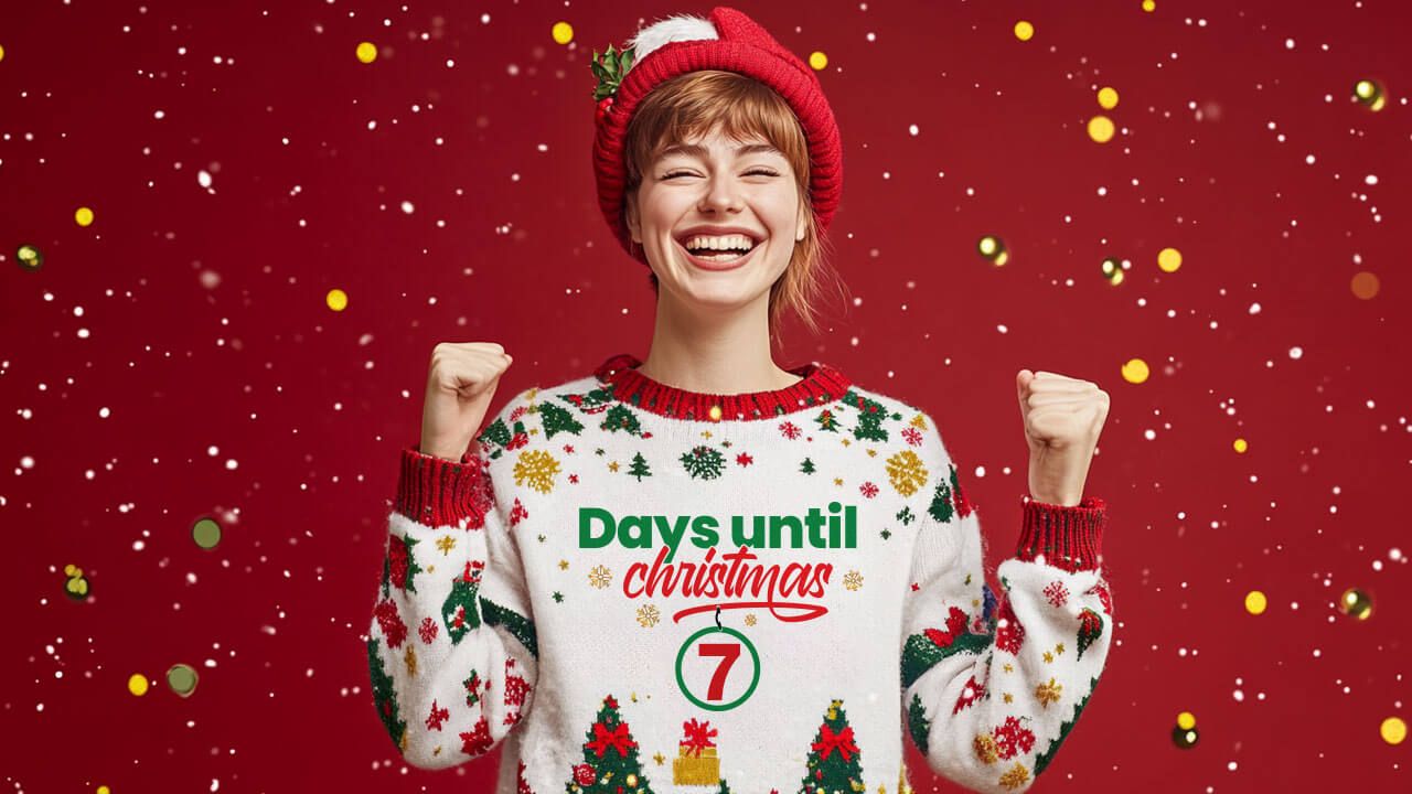 Sweater with Christmas countdown
