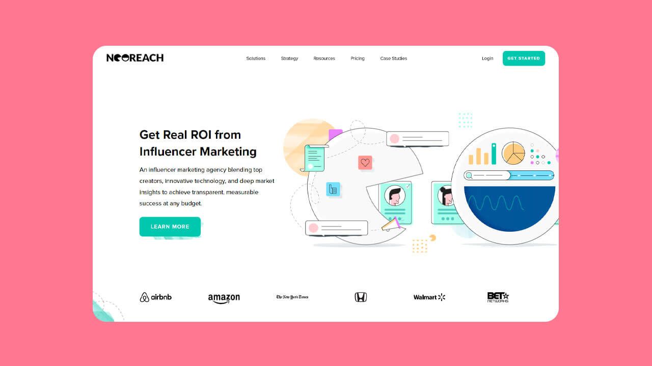 NeoReach Influencer marketing platform website