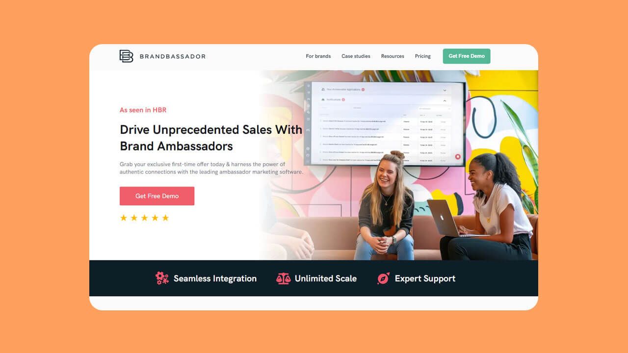 Brandbassador Influencer marketing platform website