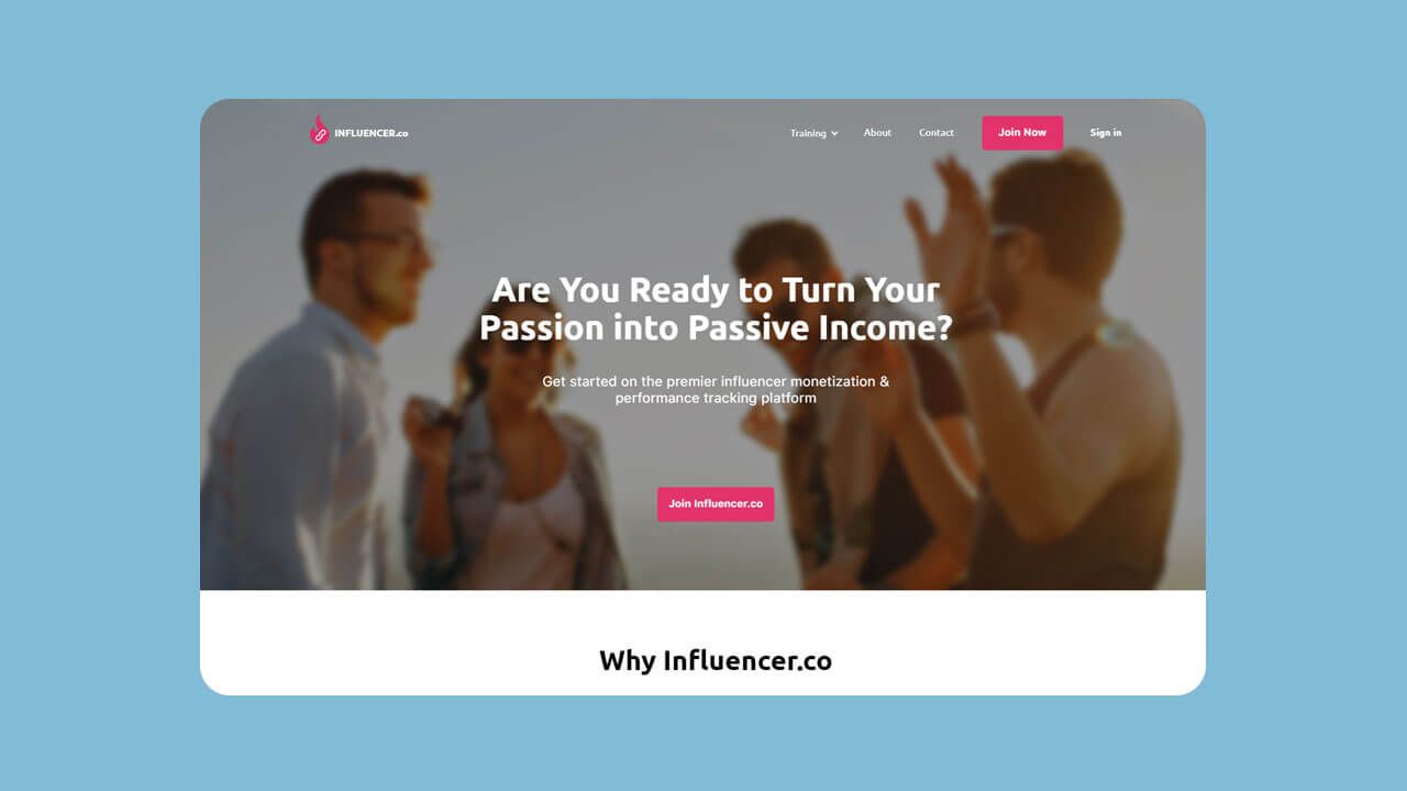 Influencer.co Influencer marketing platform website