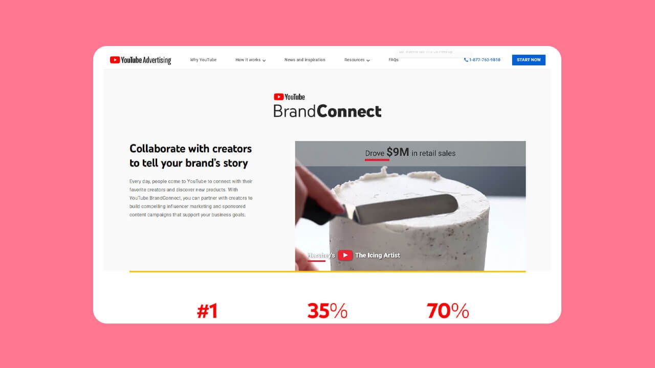 YouTube BrandConnect Influencer marketing platform website