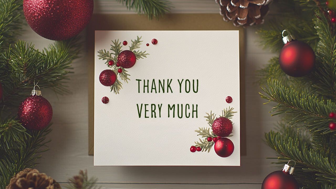Simple thank you card