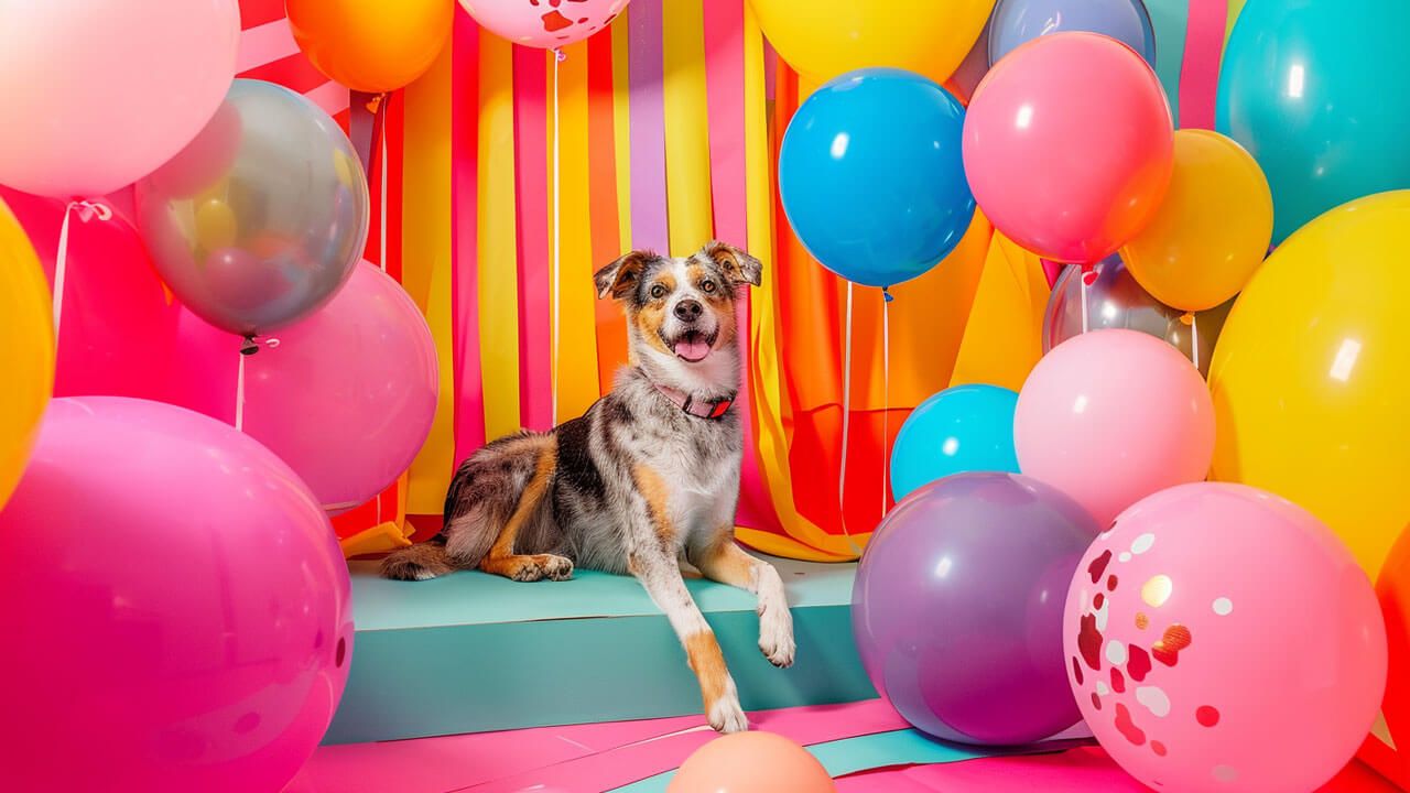 Pet photo booth setup