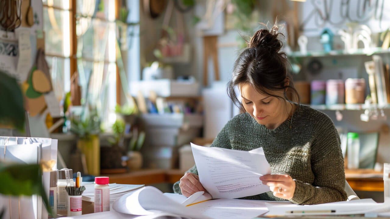 Etsy seller planning paperwork