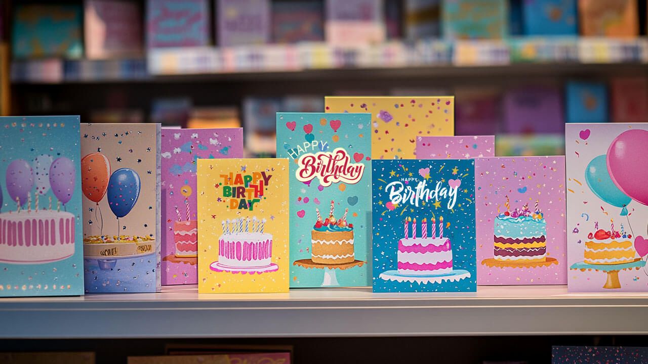 birthday greeting cards display