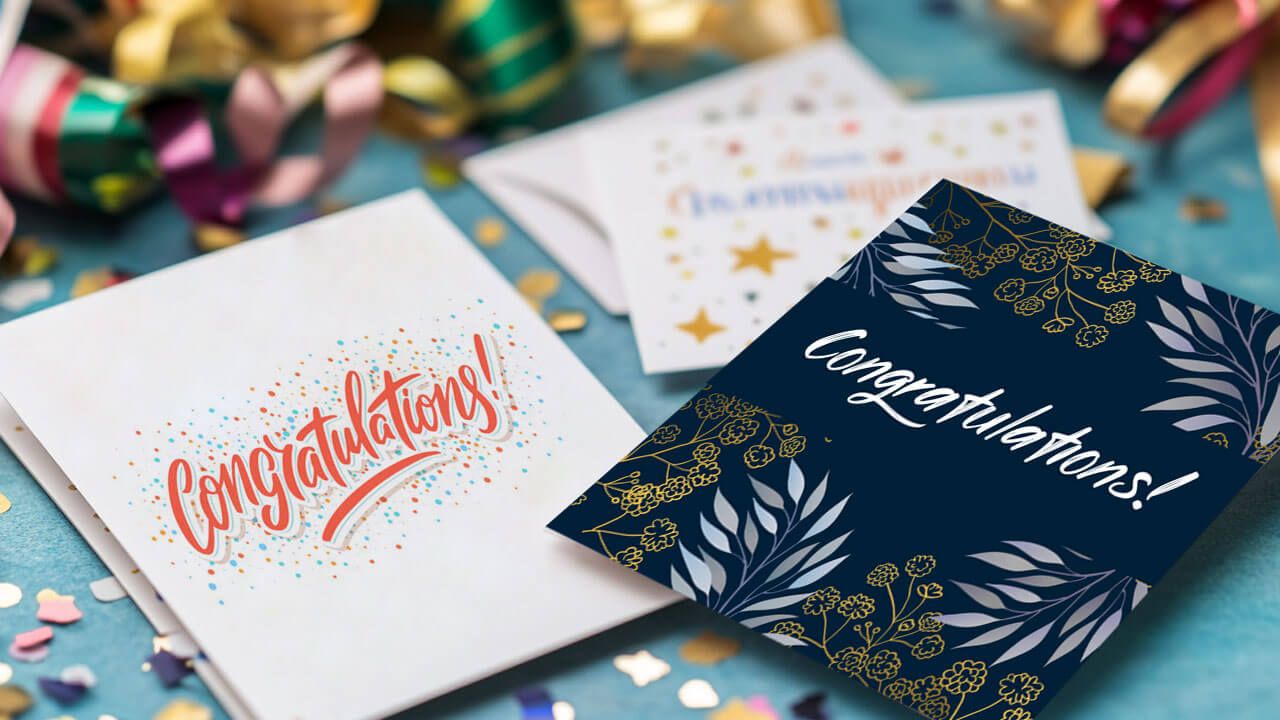 congratulations cards with confetti