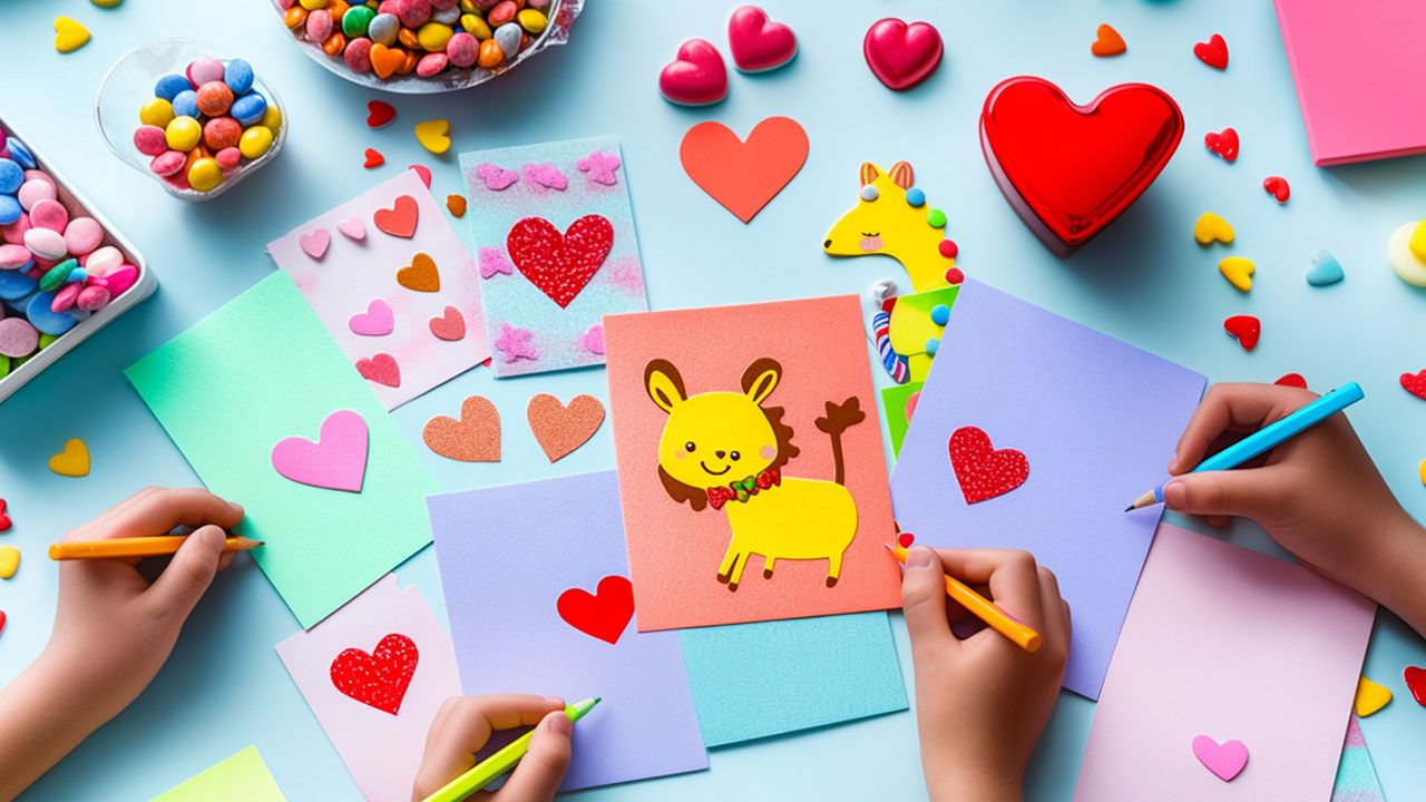 Playful Valentine’s cards for kids