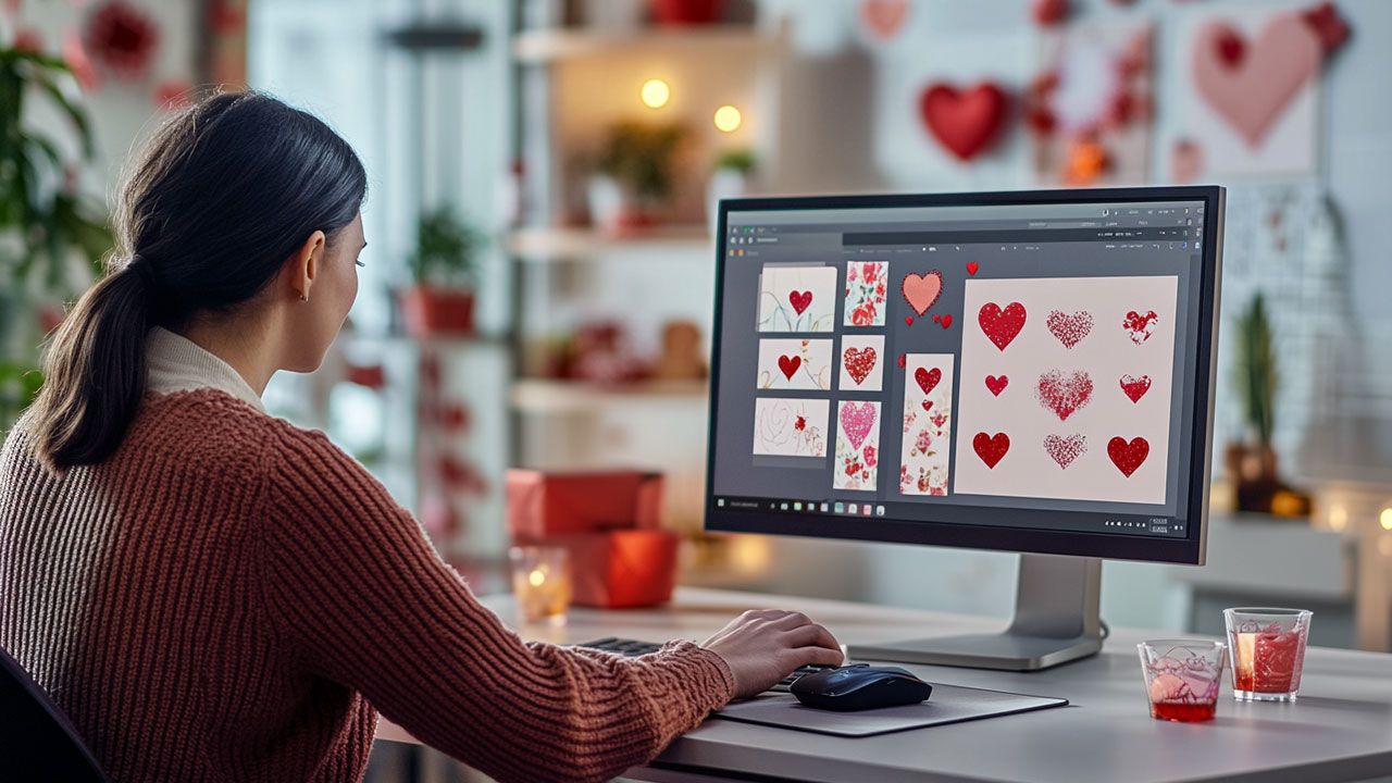 Designing personalized Valentine’s card