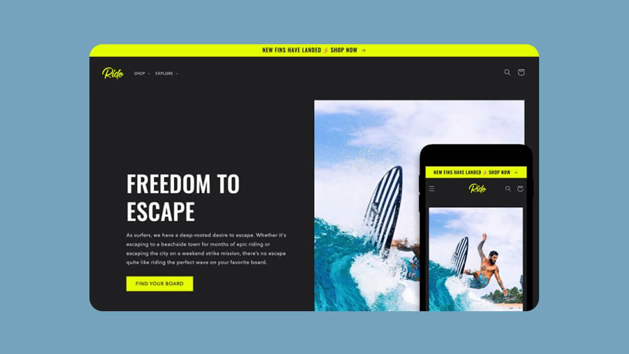 Screenshot of Shopify Minimal theme