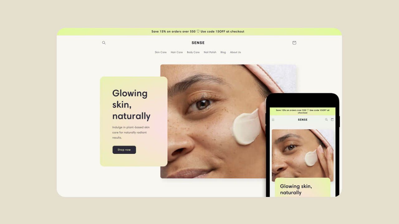 Screenshot of Shopify Brooklyn theme